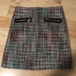 LOFT Petite Tweed Skirt